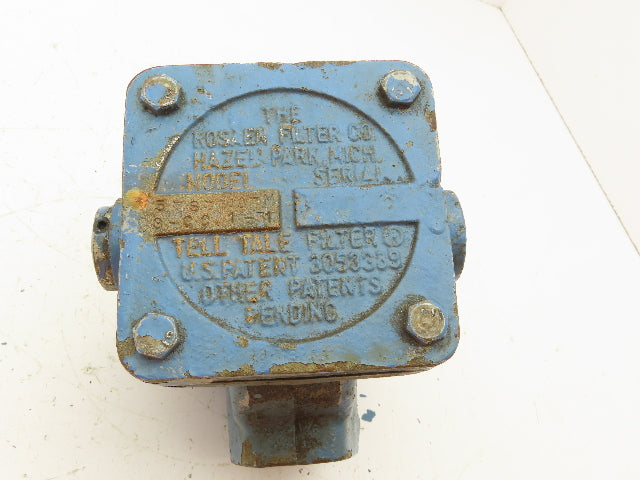 Rosaen 5-S-149-M-3-CC-1-51 Tell Tale Hydraulic Filter 1" NPT