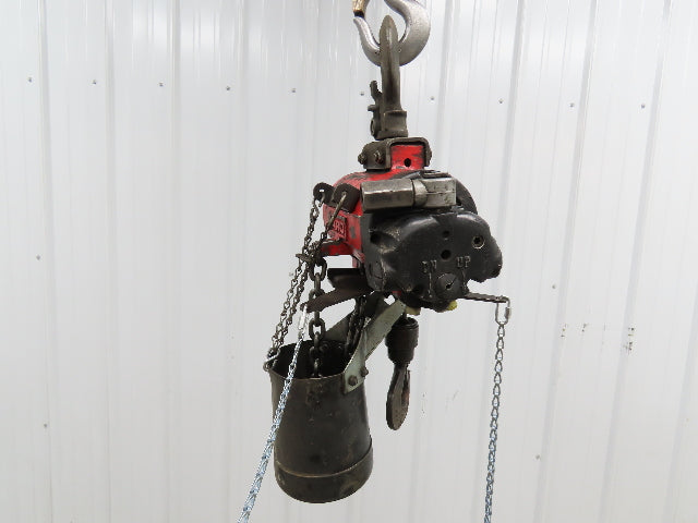 1/4 Ton 500lb Pneumatic Air Chain Hoist 8'6" Lift Travel Pull Chain