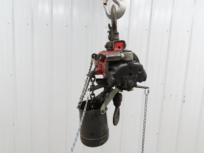 1/4 Ton 500lb Pneumatic Air Chain Hoist 8'6" Lift Travel Pull Chain