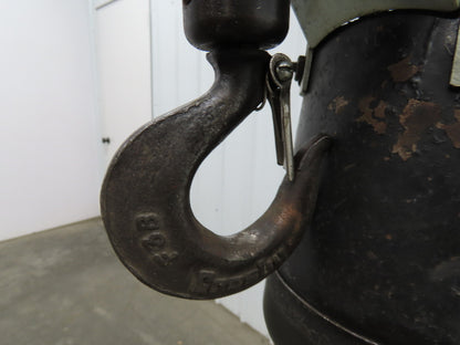 1/4 Ton 500lb Pneumatic Air Chain Hoist 8'6" Lift Travel Pull Chain