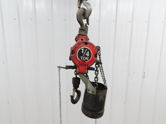 1/4 Ton 500lb Pneumatic Air Chain Hoist 8'6" Lift Travel Pull Chain