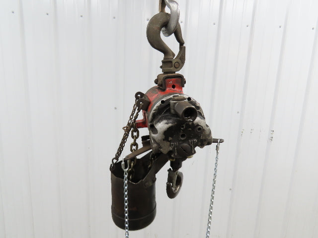 Aro 7750ET 1/4 Ton 500lb Pneumatic Air Chain Hoist 7'8" Lift Travel Pull Chain