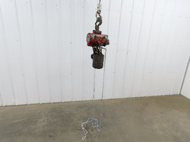Aro 7750ET 1/4 Ton 500lb Pneumatic Air Chain Hoist 7'8" Lift Travel Pull Chain