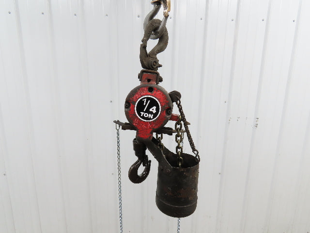 Aro 7750ET 1/4 Ton 500lb Pneumatic Air Chain Hoist 7'8" Lift Travel Pull Chain