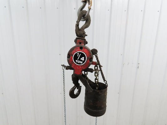 Aro 7750ET 1/4 Ton 500lb Pneumatic Air Chain Hoist 7'8" Lift Travel Pull Chain