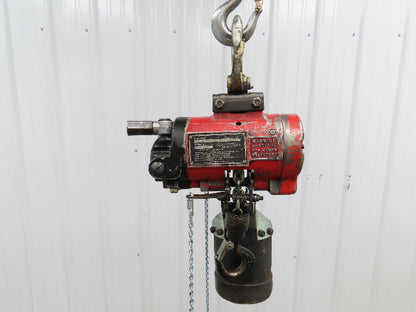 Aro 7717EBA 1/4 Ton 500lb Pneumatic Air Chain Hoist 7'6" Lift Travel Pull Chain
