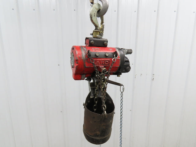Aro 7717EBA 1/4 Ton 500lb Pneumatic Air Chain Hoist 7'6" Lift Travel Pull Chain