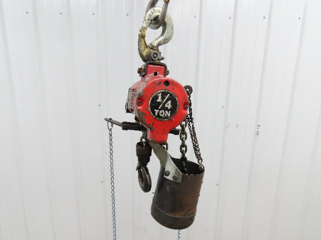 Aro 7717EBA 1/4 Ton 500lb Pneumatic Air Chain Hoist 7'6" Lift Travel Pull Chain