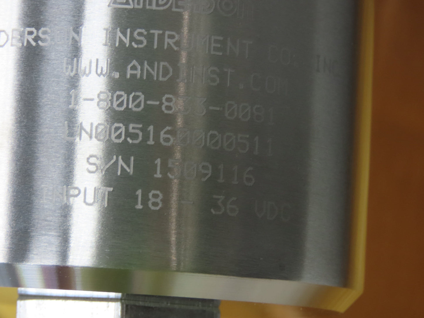 Anderson Instrument LN005160000511 Level Sensor Transmitter 60" Stainless Rod