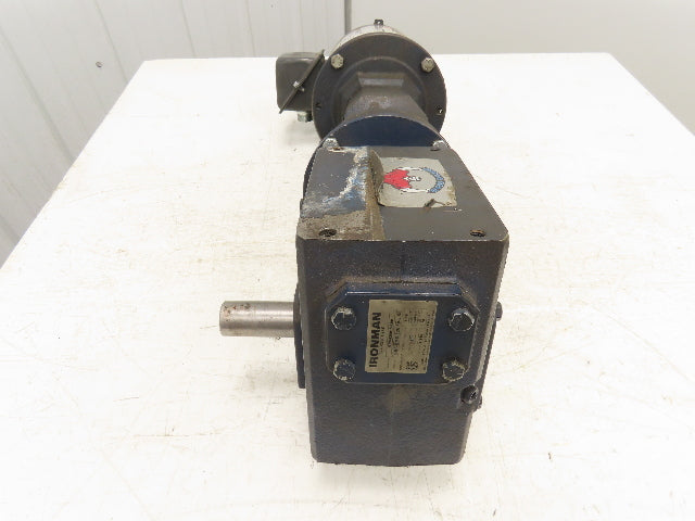 Grove Gear 60:1 Double Reduction Gearmotor 14 RPM Output RH 2Hp 460V 3PH 56C