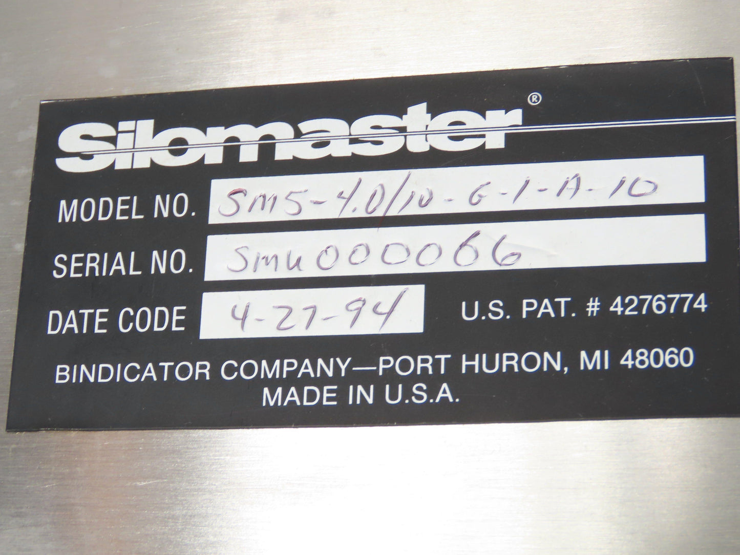 Bindicator Silomaster SM5 AR-1000 Display Stainless Steel Housing Lot of 2