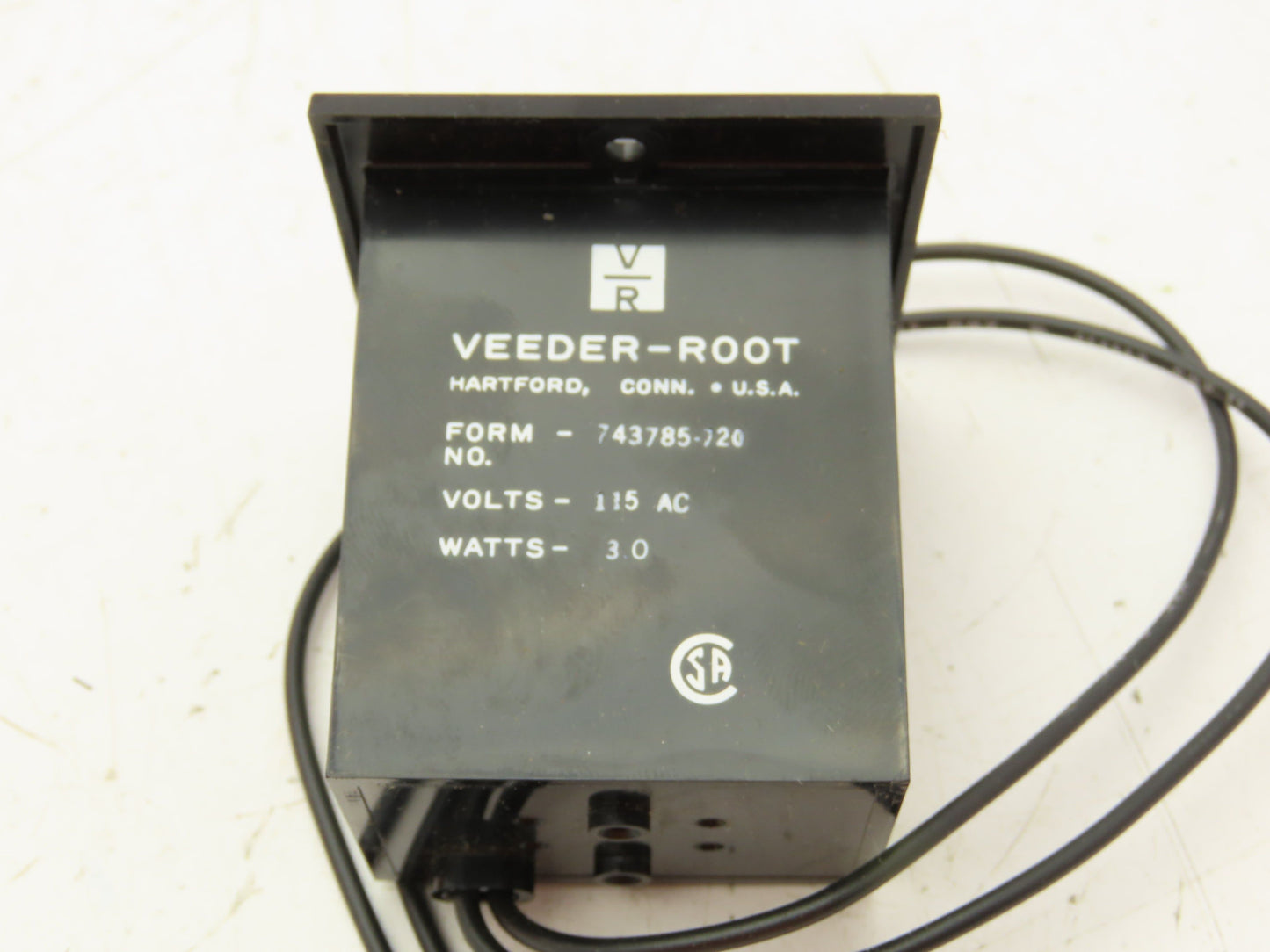 Trane MTR 0029 Veeder Root 5 Digit Meter Non Reset 115 AC 3W