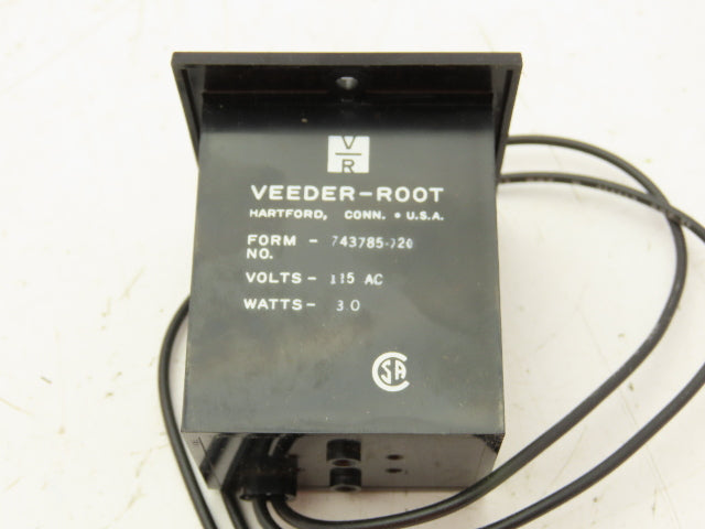 Trane MTR 0029 Veeder Root 5 Digit Meter Non Reset 115 AC 3W