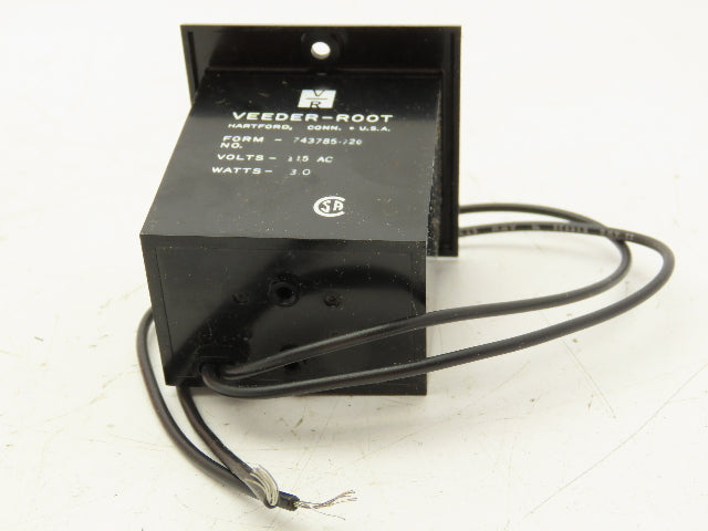 Trane MTR 0029 Veeder Root 5 Digit Meter Non Reset 115 AC 3W