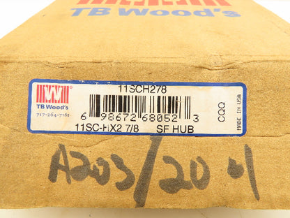 TB Woods 11SC-HX2 7/8 SF Hub With Bolts 2-7/8" Keyed