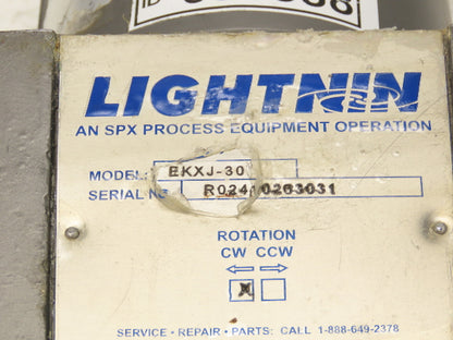 Lightnin EKXJ-30 Clamp-Mount Drum Tank Mixer Agitator .3Hp 1725 RPM 230/460V 3PH