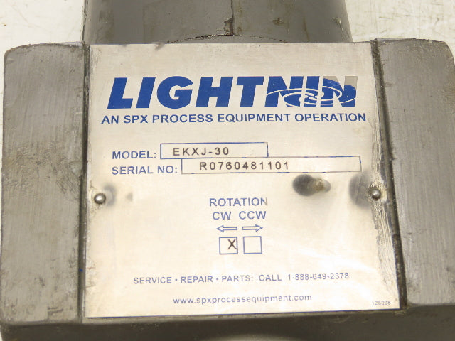 Lightnin EKXJ-30 Clamp-Mount Drum Tank Mixer Agitator .3Hp 1725 RPM 230/460V 3PH
