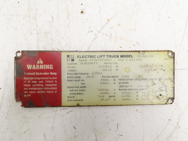 General Electric IC3645TMM1A Hyster Forklift E45XM-33 Truck Management Module