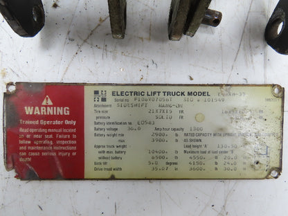 Hyster E45XM-33 Electric Forklift Three Control Lever Unit