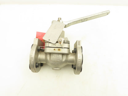 ITT Engineering SV813A Cam-Tite Stainless 2-Way Ball Valve 1/2" Flanged 300#