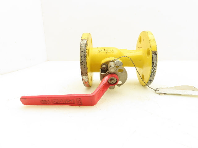 Kitz 150SCTAZM Steel Ball Valve 1" Flanged 4-Bolt Raised Face Class 150# WCB
