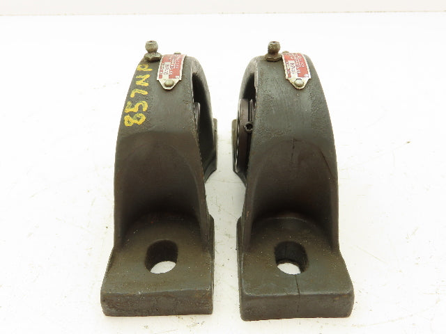 Morse Sealmaster NP-18 Pillow Block Bearing 1-11/16" Bore 2-Bolt Base  Lot of 2