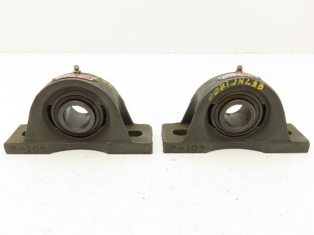 Morse Sealmaster NP-18 Pillow Block Bearing 1-11/16" Bore 2-Bolt Base  Lot of 2