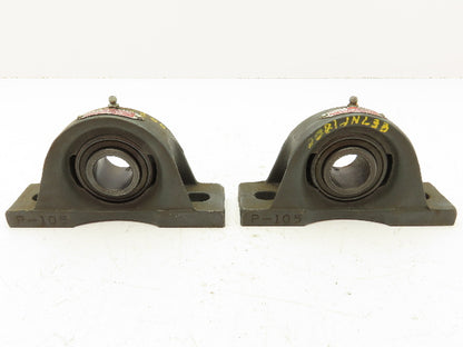 Morse Sealmaster NP-18 Pillow Block Bearing 1-11/16" Bore 2-Bolt Base  Lot of 2