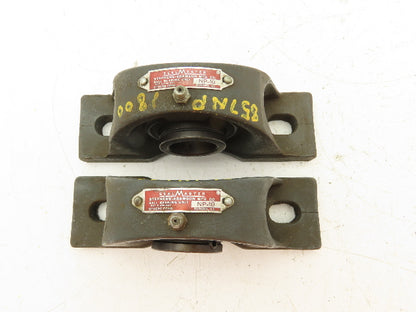 Morse Sealmaster NP-18 Pillow Block Bearing 1-11/16" Bore 2-Bolt Base  Lot of 2
