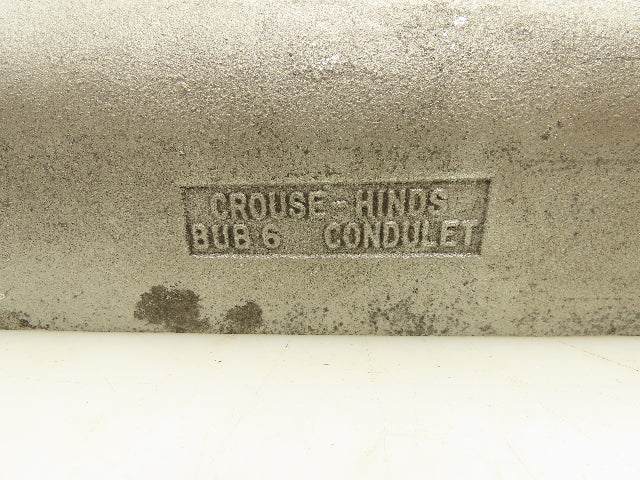 Eaton Crouse-Hinds BUB6 Conduit Body Hub Sizes 2"NPT 75.0 Cubic Inch