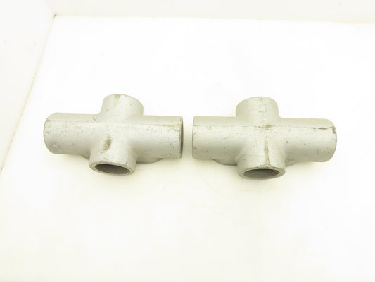 Eaton Crouse-Hinds X67 Condulet Conduit Outlet Body 2" NPT Lot Of 2