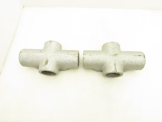 Eaton Crouse-Hinds X67 Condulet Conduit Outlet Body 2" NPT Lot Of 2