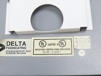 Delta Fab Electrical Enclosure Control Panel JIC 24x24x9" Backplate