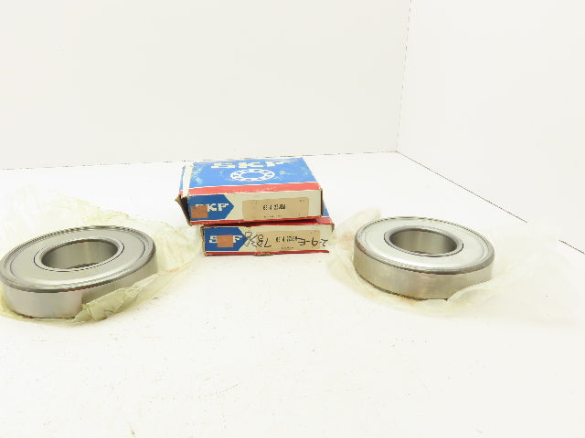 SKF 6314 2ZJEM Deep Groove Ball Bearing Double Shielded 70x150x35mm  Lot of 2