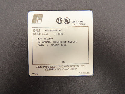 Reliance Electric 45C270 AutoMax 8K Memory Expander Module