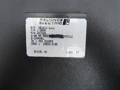 Reliance Electric 45C360 Analog Output Module 4-20MA 8 Channel 35V Max Source