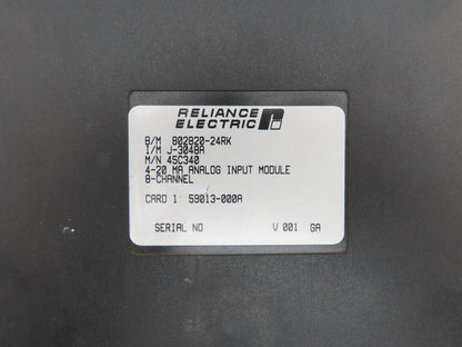 Reliance Electric  45C340 AutoMax Analog Input 4-20mA 8 Channel