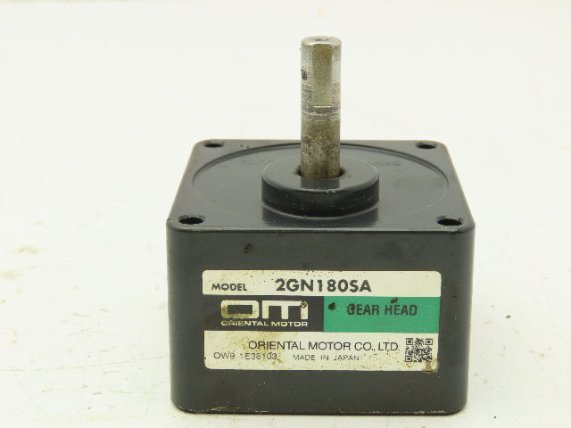 Oriental Motor 2GN180SA Gear Head w/Keyway Shaft 1/180 Ratio