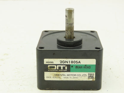 Oriental Motor 2GN180SA Gear Head w/Keyway Shaft 1/180 Ratio