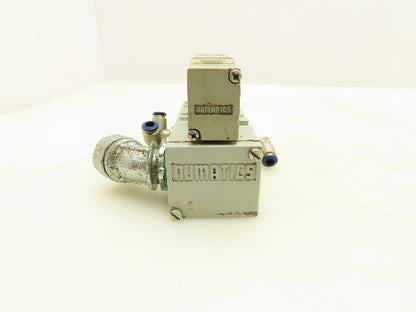 Numatics 123BA43AMN00061 Pneumatic Solenoid Valve w/Manifold Base 24VDC