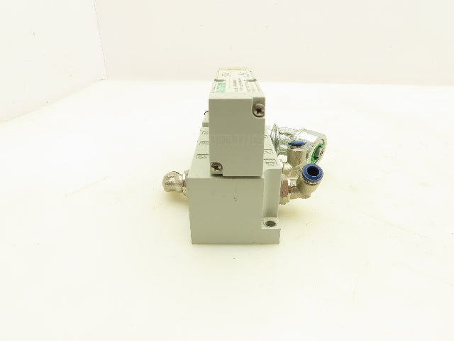 Numatics 123BA43AMN00061 Pneumatic Solenoid Valve w/Manifold Base 24VDC