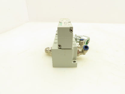 Numatics 123BA43AMN00061 Pneumatic Solenoid Valve w/Manifold Base 24VDC