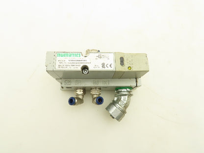 Numatics 123BA43AMN00061 Pneumatic Solenoid Valve w/Manifold Base 24VDC