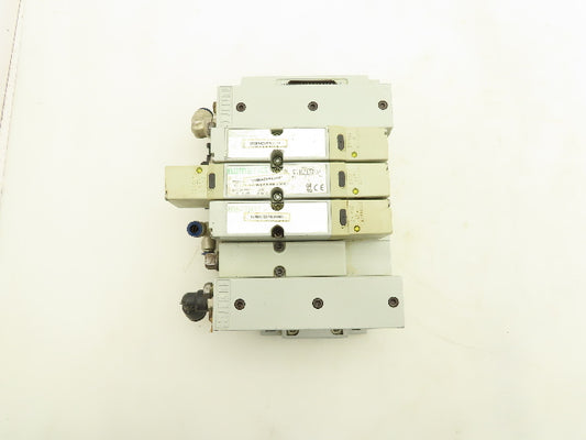 Numatics 2012 Series 4-Station Manifold 24VDC Solenoid Valves 123BA4Z2MN00061