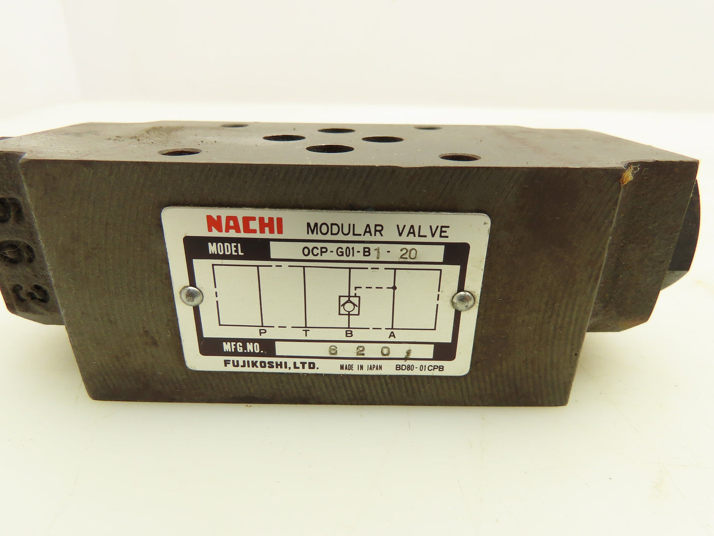 Nachi OCP-G01-B1-20 Pilot Operated Modular Check Valve Lot of 5