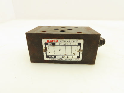 Nachi OY-GO1-T-11 Hydraulic Modular Flow Control Valve Lot of 2