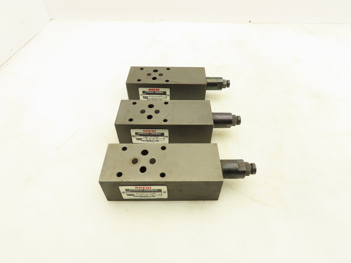 Nachi OR-G01-P2-5539B Hydraulic Equipment Modular Valve Lot of 3