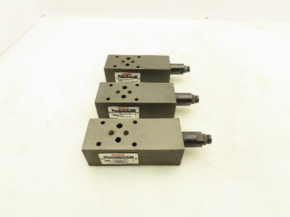 Nachi OR-G01-P2-5539B Hydraulic Equipment Modular Valve Lot of 3