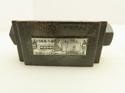 Hydro Norma Z2S6B-1-60 Hydraulic Check Valve