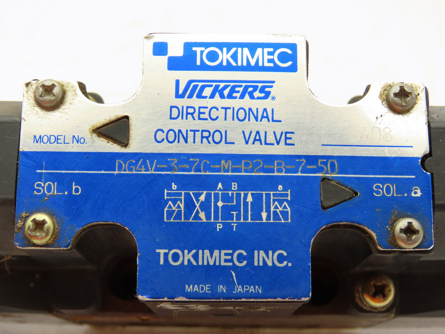 Vickers DG4V-3-7C-M-P2-B-7-50 Solenoid Operated Directional Valve 120V